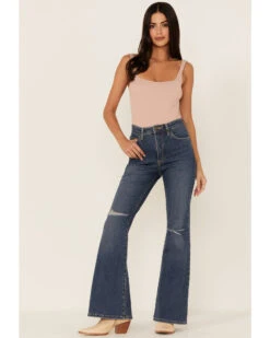 Lee Women's Fast Lane Vintage Modern High Rise Flare Jeans -Ariat || Wrangler || FREE PEOPLE Sales Store 2000356773 400 P1