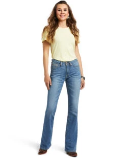 Ariat Women's R.E.A.L. Daniela High Rise Bootcut Jeans -Ariat || Wrangler || FREE PEOPLE Sales Store 2000357683 400 P1