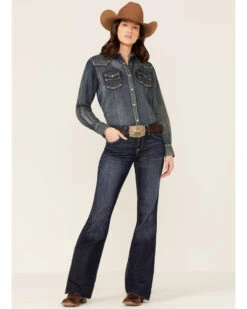 Ariat Women's Trouser Perfect Rise London Wide Leg Jeans -Ariat || Wrangler || FREE PEOPLE Sales Store 2000357688 400 P1