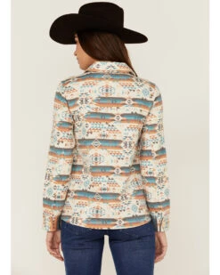 RANK 45 Women's Quilted Multicolored Southwestern Shacket -Ariat || Wrangler || FREE PEOPLE Sales Store 2000358411 103 P4