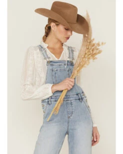 Cleo + Wolf Women's Relaxed Release Hem Denim Overalls -Ariat || Wrangler || FREE PEOPLE Sales Store 2000359509 414 P3