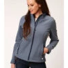 Roper Women's Blue Heathered Softshell Jacket