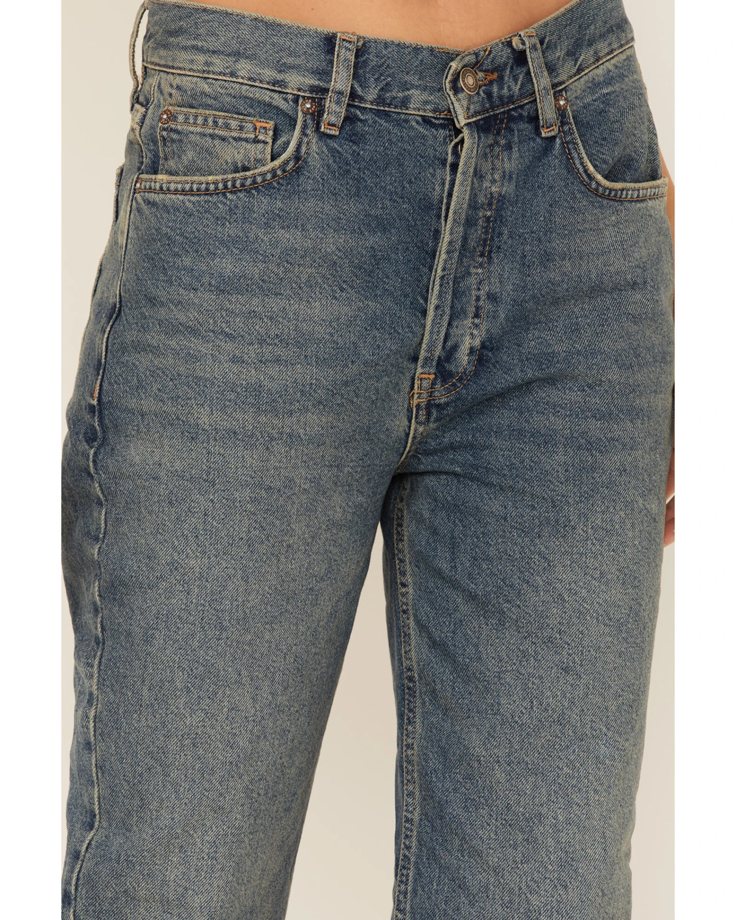 Free People Women's Light Wash High Rise The Lasso Jeans 3 Free People Women's Light Wash High Rise The Lasso Jeans - Image 3