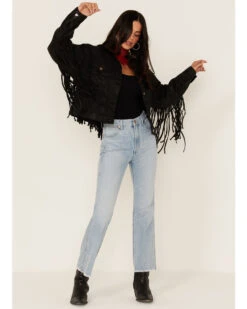 Wrangler X Women's Fringe Denim Jacket 7 Wrangler X Women's Fringe Denim Jacket -Ariat || Wrangler || FREE PEOPLE Sales Store 2000360371 001 P2