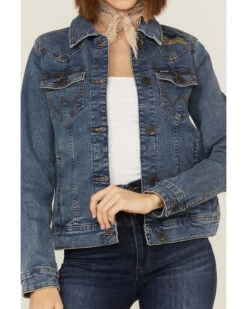 Wrangler Women's Yellowstone Laser Denim Jacket -Ariat || Wrangler || FREE PEOPLE Sales Store 2000360919 414 P3