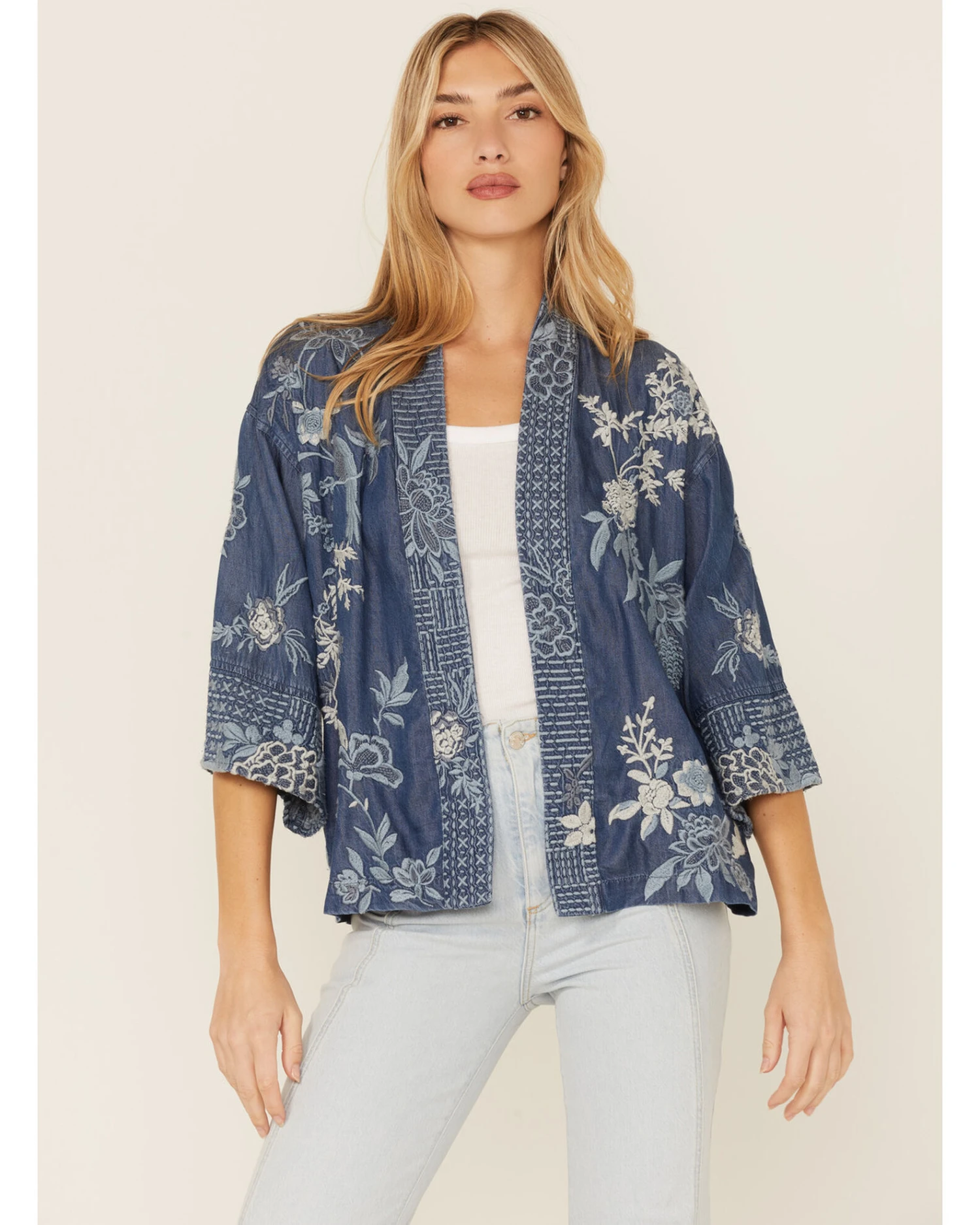 Johnny Was Women's Jacqueline Cropped Kimono 3 Johnny Was Women's Jacqueline Cropped Kimono - Image 3