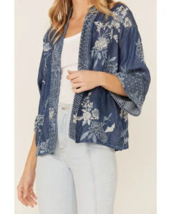 Johnny Was Women's Jacqueline Cropped Kimono 7 Johnny Was Women's Jacqueline Cropped Kimono -Ariat || Wrangler || FREE PEOPLE Sales Store 2000362207 400 P2