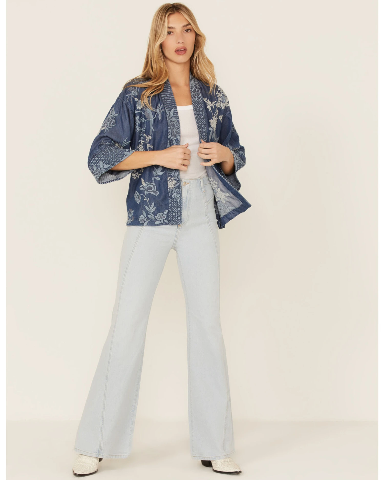 Johnny Was Women's Jacqueline Cropped Kimono 2 Johnny Was Women's Jacqueline Cropped Kimono - Image 2