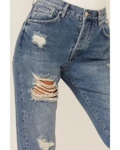 Free People Women's Light Wash Bren Boyfriend Jeans -Ariat || Wrangler || FREE PEOPLE Sales Store 2000362414 400 P2