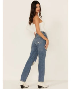 Free People Women's Light Wash Bren Boyfriend Jeans -Ariat || Wrangler || FREE PEOPLE Sales Store 2000362414 400 P3