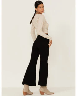 Free People Women's Youthquake High Rise Crop Flare Jeans