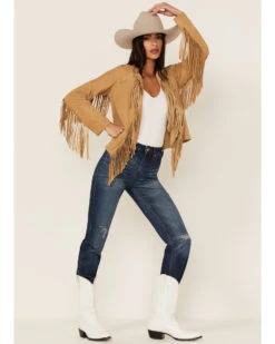 Tasha Polizzi Women's Missoula Fringe Suede Jacket -Ariat || Wrangler || FREE PEOPLE Sales Store 2000362899 280 P2