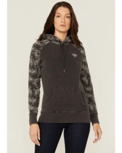 Hooey Women's Rope Like A Girl Bandana Print Pullover Hoodie Sweatshirt -Ariat || Wrangler || FREE PEOPLE Sales Store 2000363502 022 P1