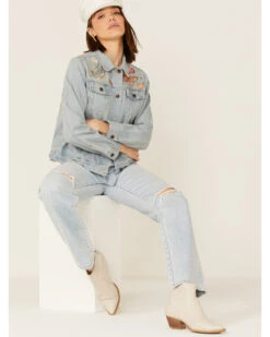 Johnny Was Women's Olinda Embroidered Floral Denim Jean Jacket -Ariat || Wrangler || FREE PEOPLE Sales Store 2000363643 400 P1