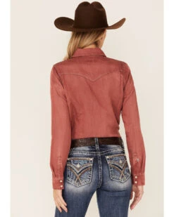 Kimes Ranch Women's Kaycee Denim Long Sleeve Pearl Snap Western Core Shirt -Ariat || Wrangler || FREE PEOPLE Sales Store 2000363655 600 P3