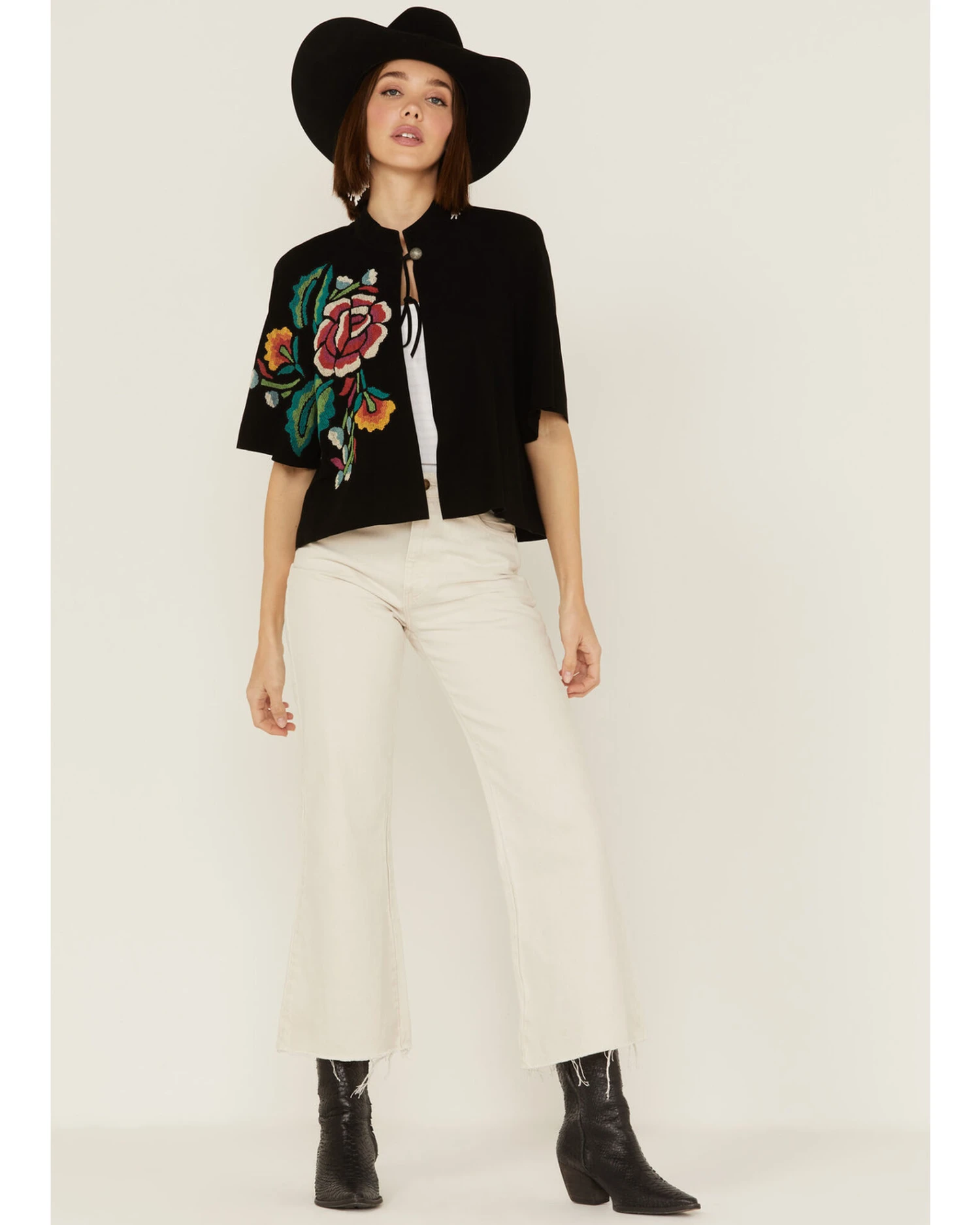 Double D Ranch Women's Kaminski Cross Stitch Jacket 2 Double D Ranch Women's Kaminski Cross Stitch Jacket - Image 2