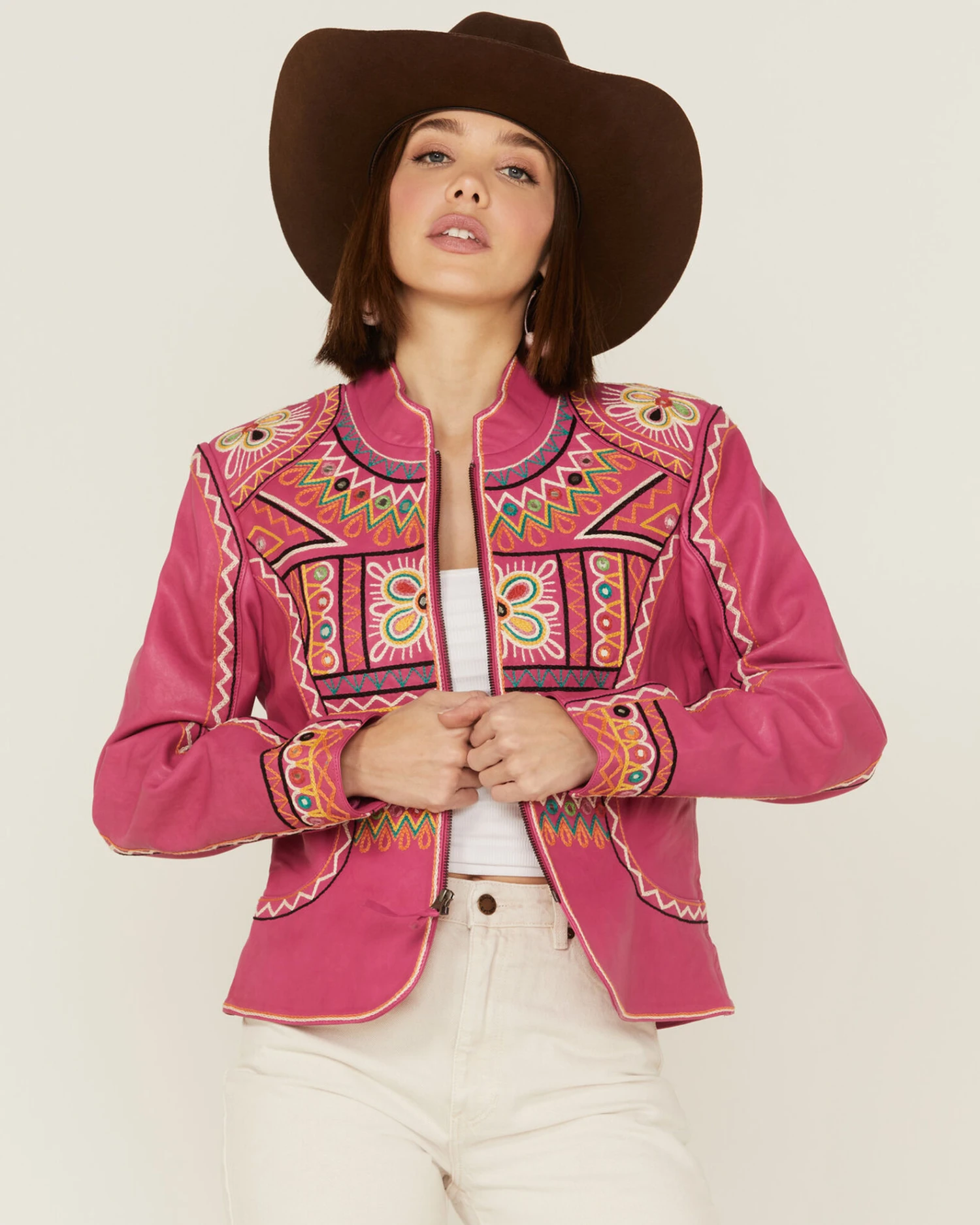 Double D Ranch Women's Festival Of Colors Southwestern Geo Jacket 1 Double D Ranch Women's Festival Of Colors Southwestern Geo Jacket