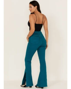 Idyllwind Women's Teal Mid Flare Jeans -Ariat || Wrangler || FREE PEOPLE Sales Store 2000364327 443 P3