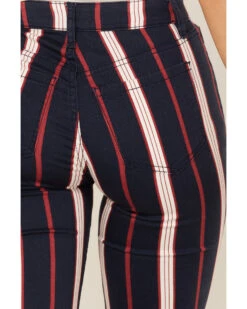 Shyanne Women's High Rise Stripe Super Flare Jeans