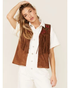 Maggie Sweet Women's Guajira Floral Fringe Vest 7 Maggie Sweet Women's Guajira Floral Fringe Vest -Ariat || Wrangler || FREE PEOPLE Sales Store 2000365860 280 P1