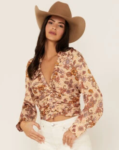 Free People Women's I Got You Printed Top -Ariat || Wrangler || FREE PEOPLE Sales Store 2000366154 103 P1