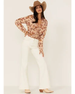 Free People Women's I Got You Printed Top -Ariat || Wrangler || FREE PEOPLE Sales Store 2000366154 103 P2