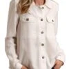 Stetson Women's Lyocell Button-Front Tencel Shirt Jacket