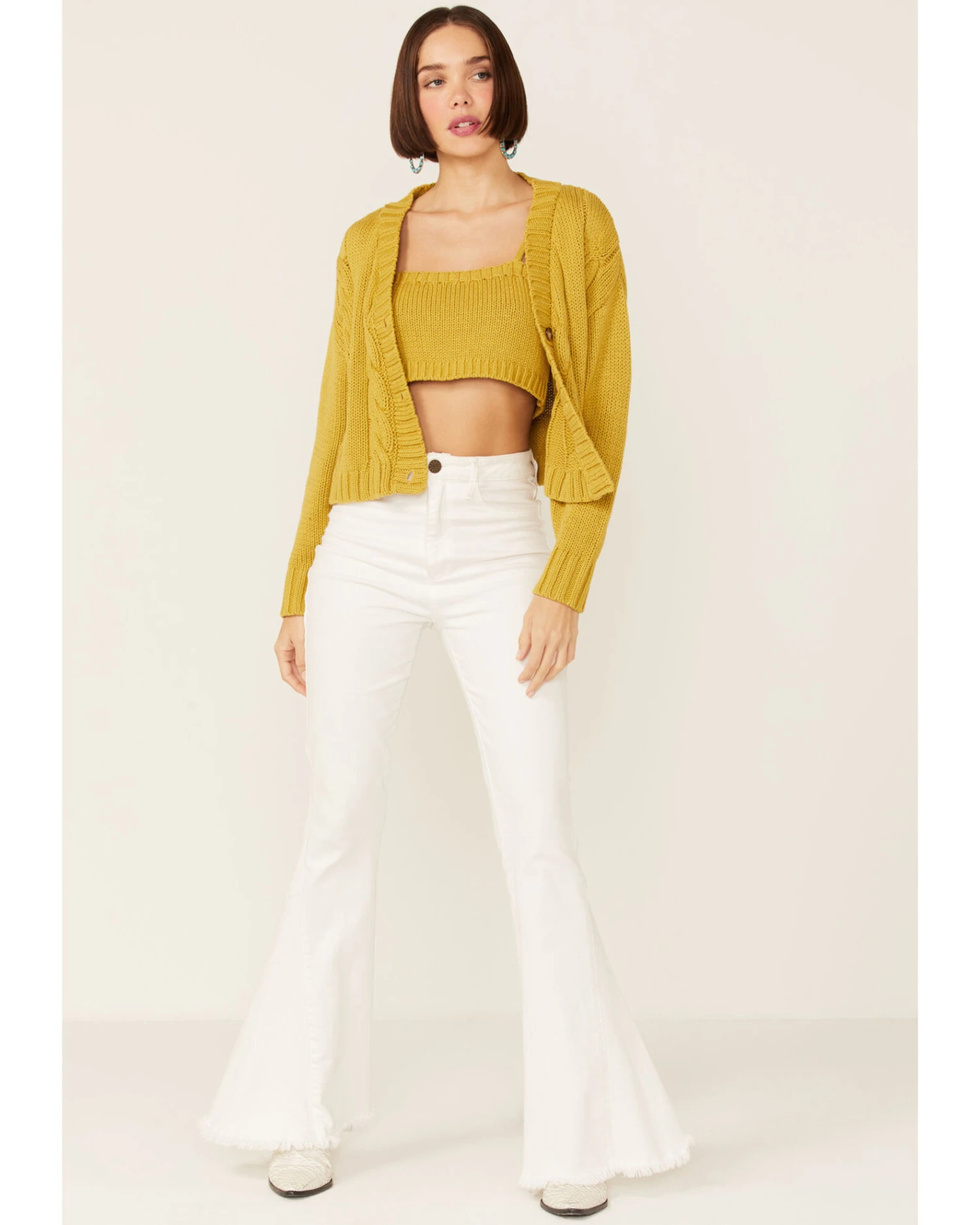 Callahan Women's Cable Lu Cardigan & Tank Set 1 Callahan Women's Cable Lu Cardigan & Tank Set