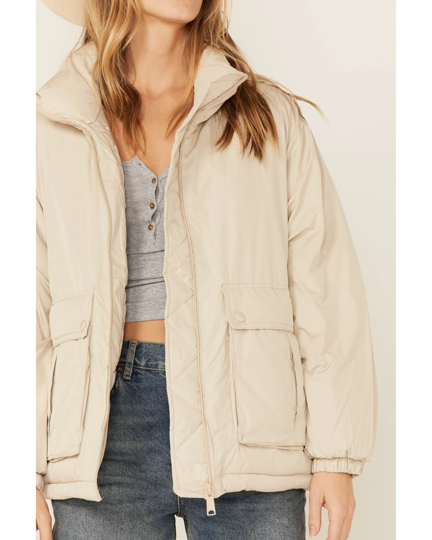 Free People Women's Duvet Bomber Jacket 2 Free People Women's Duvet Bomber Jacket - Image 2