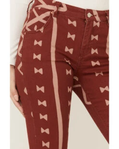 Ranch Dress'n Women's Mudcloth Print High Rise Super Flare Jeans -Ariat || Wrangler || FREE PEOPLE Sales Store 2000368185 220 P2