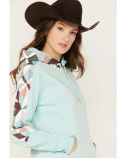 Hooey Women's Southwestern Print Contrast Canyon Hoodie 6 Hooey Women's Southwestern Print Contrast Canyon Hoodie -Ariat || Wrangler || FREE PEOPLE Sales Store 2000369089 400 P2