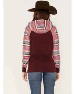 Hooey Women's Serape Stripe Contrast Print Savannah Hoodie -Ariat || Wrangler || FREE PEOPLE Sales Store 2000369090 642 P4