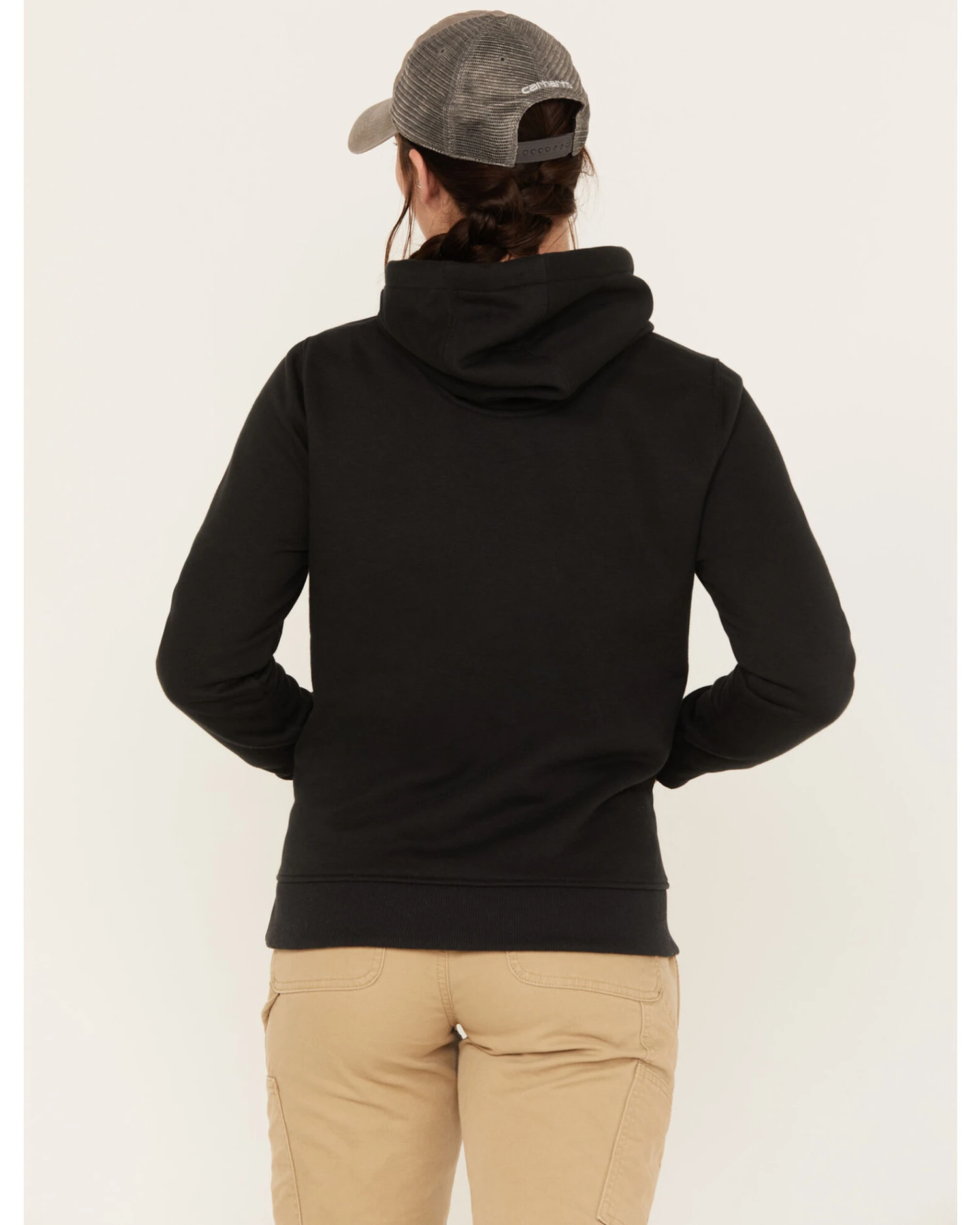 Carhartt Women's Rain Defender Relaxed Fit Midweight Logo Graphic Hoodie 2 Carhartt Women's Rain Defender Relaxed Fit Midweight Logo Graphic Hoodie - Image 2