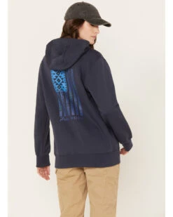 Ariat Women's Rebar Southwestern Flag Graphic Hooded Work Sweatshirt -Ariat || Wrangler || FREE PEOPLE Sales Store 2000372134 400 P4