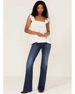 Band Of The Free Women's Echo Ruffle Babydoll Top -Ariat || Wrangler || FREE PEOPLE Sales Store 2000372374 100 P2
