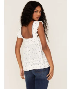 Band Of The Free Women's Echo Ruffle Babydoll Top -Ariat || Wrangler || FREE PEOPLE Sales Store 2000372374 100 P4