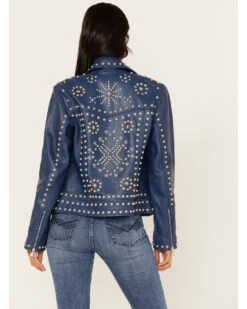 Idyllwind Women's Studded Moto Leather Jacket -Ariat || Wrangler || FREE PEOPLE Sales Store 2000373396 400 P4