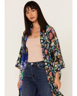 Johnny Was Women's Ella Floral Reversible Kimono -Ariat || Wrangler || FREE PEOPLE Sales Store 2000373883 000 P1