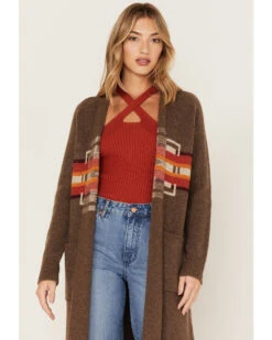 Pendleton Women's Striped Vibrant Pattern Knit Cardigan Duster Sweater -Ariat || Wrangler || FREE PEOPLE Sales Store 2000374176 210 P2