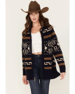 Pendleton Women's Westerley Mixed Print Long Cardigan Sweater 7 Pendleton Women's Westerley Mixed Print Long Cardigan Sweater -Ariat || Wrangler || FREE PEOPLE Sales Store 2000374236 907 P1