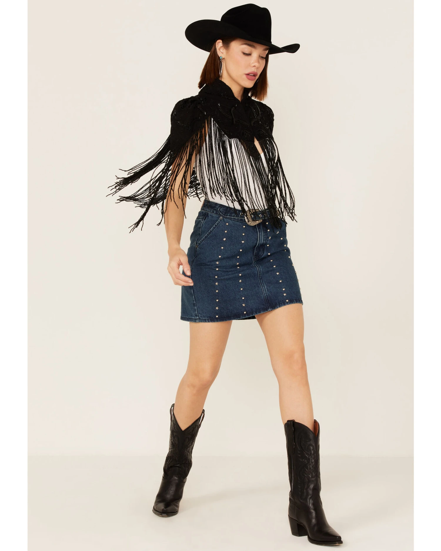 Any Old Iron Women's Beaded Fringe Shrug Cardigan 5 Any Old Iron Women's Beaded Fringe Shrug Cardigan - Image 5