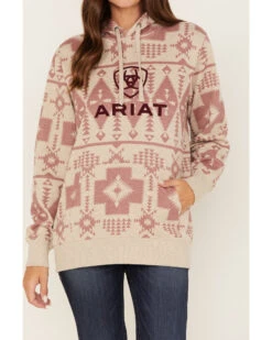 Ariat Women's Southwestern Print Logo Graphic Hoodie -Ariat || Wrangler || FREE PEOPLE Sales Store 2000374278 280 P3