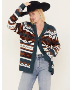 Wrangler Retro Women's Southwestern Striped Cardigan -Ariat || Wrangler || FREE PEOPLE Sales Store 2000374518 442 P1