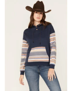RANK 45 Women's Stripe Contrast Hooded Pullover -Ariat || Wrangler || FREE PEOPLE Sales Store 2000374967 410 P1