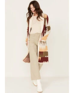 Shyanne Women's Geo Print Duster Cardigan 7 Shyanne Women's Geo Print Duster Cardigan -Ariat || Wrangler || FREE PEOPLE Sales Store 2000375282 103 P2
