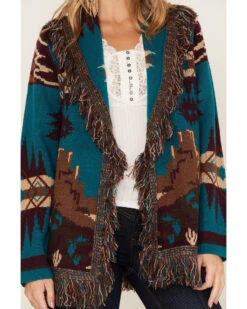 Idyllwind Women's River Run Southwestern Print Belted Cardigan 7 Idyllwind Women's River Run Southwestern Print Belted Cardigan -Ariat || Wrangler || FREE PEOPLE Sales Store 2000375293 400 P3