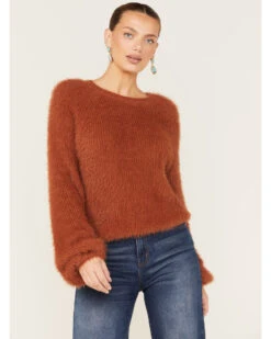 Rock & Roll Denim Women's Fuzzy Knit Sweater -Ariat || Wrangler || FREE PEOPLE Sales Store 2000375607 200 P1