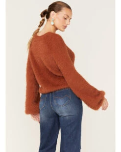 Rock & Roll Denim Women's Fuzzy Knit Sweater -Ariat || Wrangler || FREE PEOPLE Sales Store 2000375607 200 P4