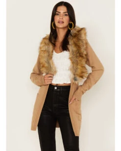 Show Me Your Mumu Women's Faux Fur Cabin Cardigan -Ariat || Wrangler || FREE PEOPLE Sales Store 2000376653 290 P1