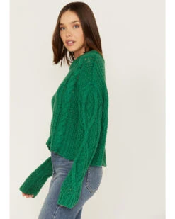 Free People Women's Cutting Edge Cable Knit Sweater -Ariat || Wrangler || FREE PEOPLE Sales Store 2000378057 300 P2